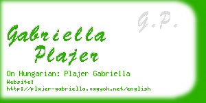 gabriella plajer business card